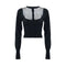 Kocca Cardigan Cardigan Donna con inserto in tulle Nero - Francavilla Moda